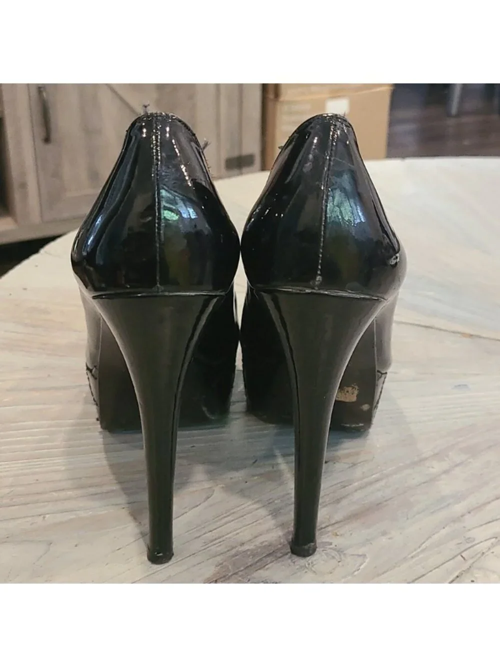 Stuart Weitzman Mae Platform Pumps Patent Leather Size 8
